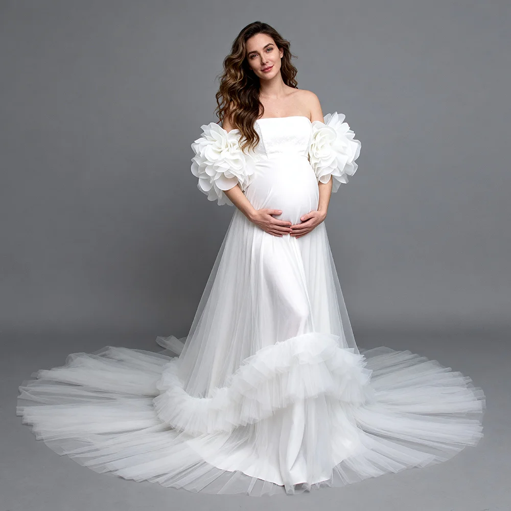 

High Waist Custom Maternity Photoshoot Dresses for Special Occasions Pregnancy Shooting Dress for Pregnant Women for Photo Shoot