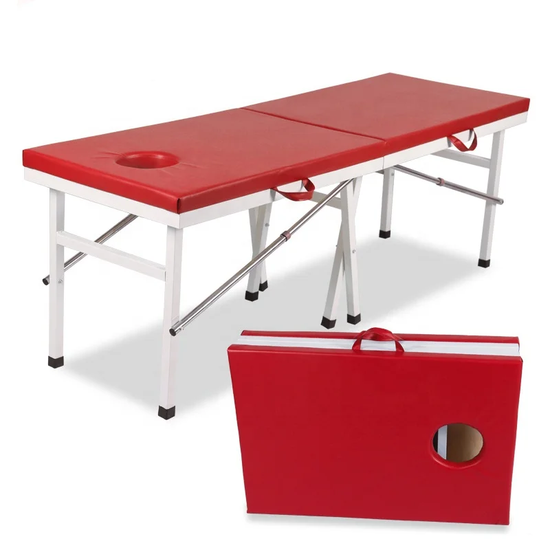 Folding Massage Table with Reinforced Metal Frame Durable Upholstery for Spa Salon Beauty Treatment and Therapy