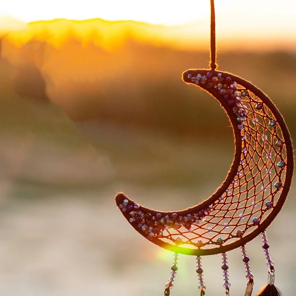 

12Pcs Golden Moon Dream Catcher Rings Metal Iron DIY Dreamcatcher Frames Macrame Wreath Supplies Moon Dream Catcher Rings