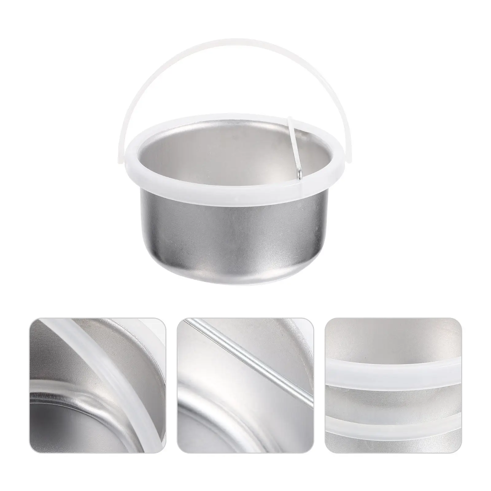 Wax Melting Inner Pot Non-Stick Aluminum Bowl Smooth Surface Easy Clean Wax Heater Hair Removal Tool Waxing Bowl Container