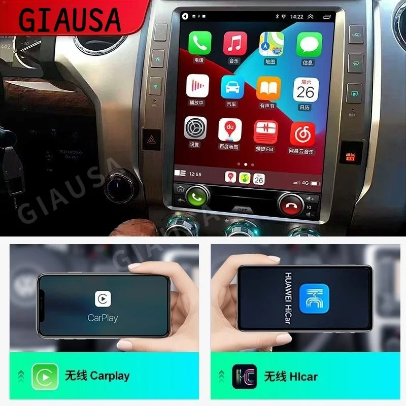 

12,1 "Android 13 для Toyota Tundra 2014-2020, Carplay, GPS, автонавигация, мультимедийный плеер, автомобильное радио, стерео, HD экран, головное устройство