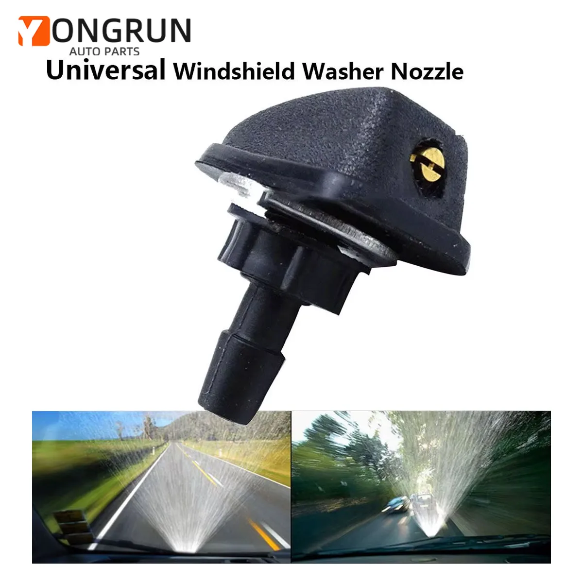 YONGRUN 2 stücke Windschutzscheibe Reinigung Wischer Spray Düse Geeignet Für Ford Focus 2 3 1mk2 Mk3 Mk1 Fusion Fiesta Ranger Mondeo Mk4