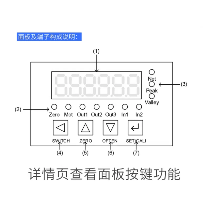 TDA-08A Rail Type Weight Transmitter Weighing Amplifier 3 Transistor Analog Output Value