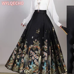Original New Chinese Style Horse Face Skirt Hanfu Women's Hanfu Skirt Mamianqun Vintage Traditional Clothes Female Fashion