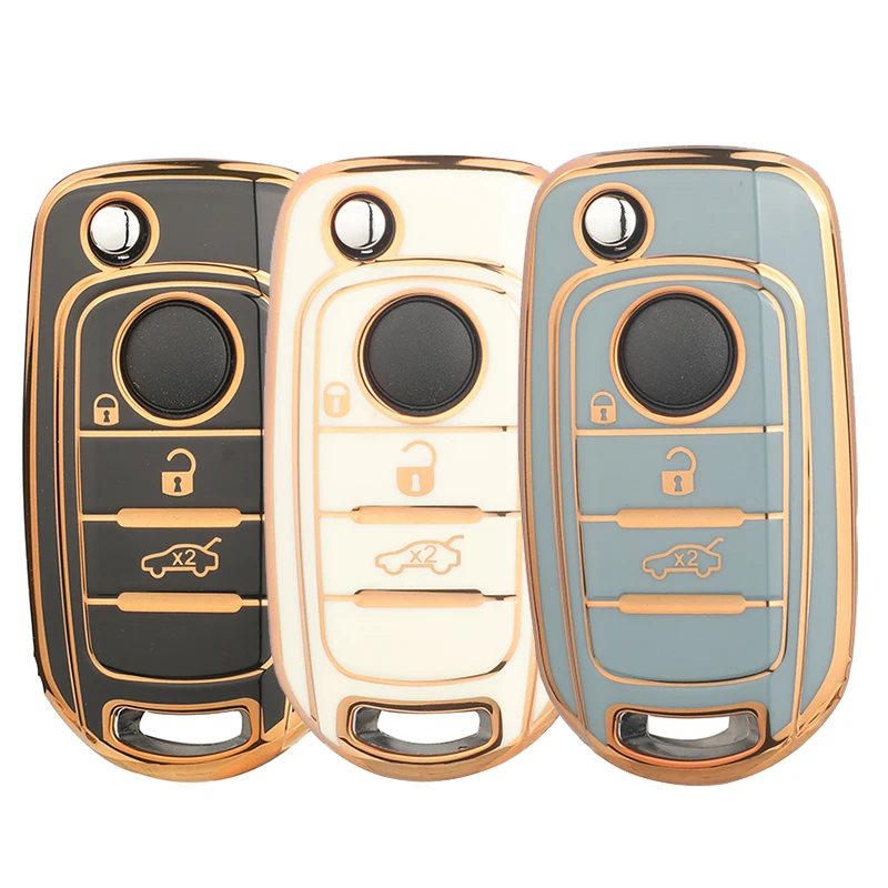 

Jingyuqin с дистанционным управлением из ТПУ, чехол для автомобильного ключа, брелок для FIAT TIPO Toro 500X Nuovo 05, автомобильные ключи, пустой чехол, чехол для смарт-ключа