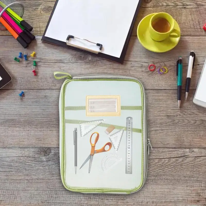 ล้างแฟ้มกระเป๋า A4 เครื่องเขียนจัดเก็บแฟ้มกันน้ํากระเป๋าสตางค์ล้างโฟลเดอร์เอกสารขนาดใหญ่ความจุขนาดใหญ่เปิดสําหรับ A4