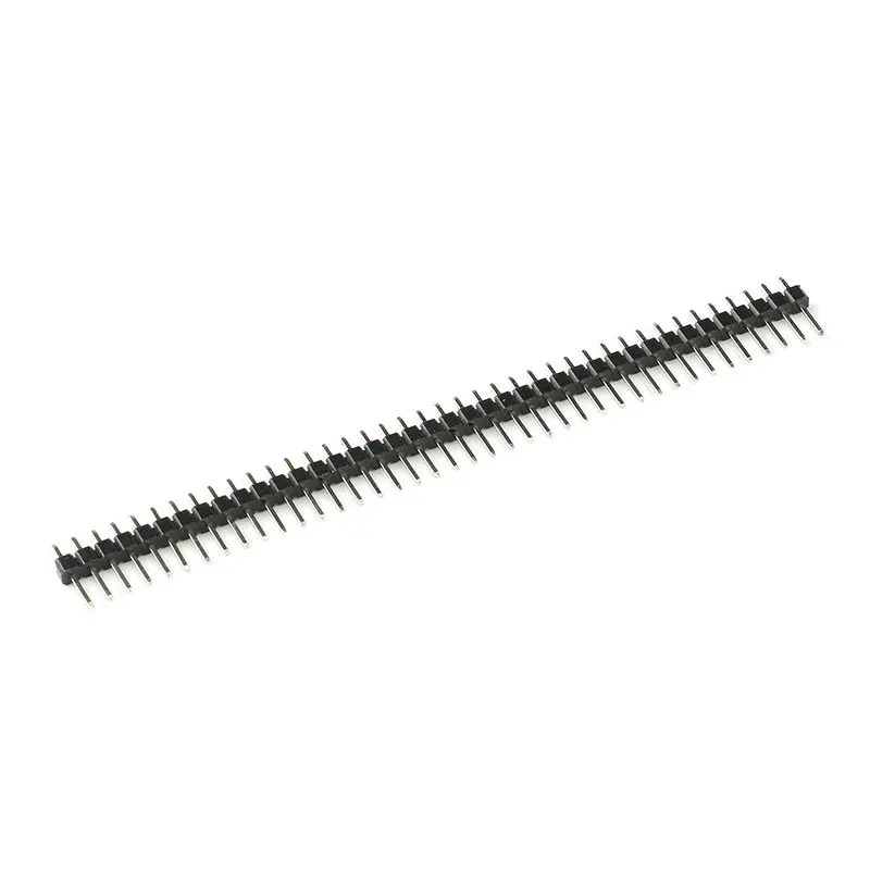 100pcs 40 Pin 1x40 Single Row Male 2.54 Breakable Pin Header Connector Strip for Arduino Black