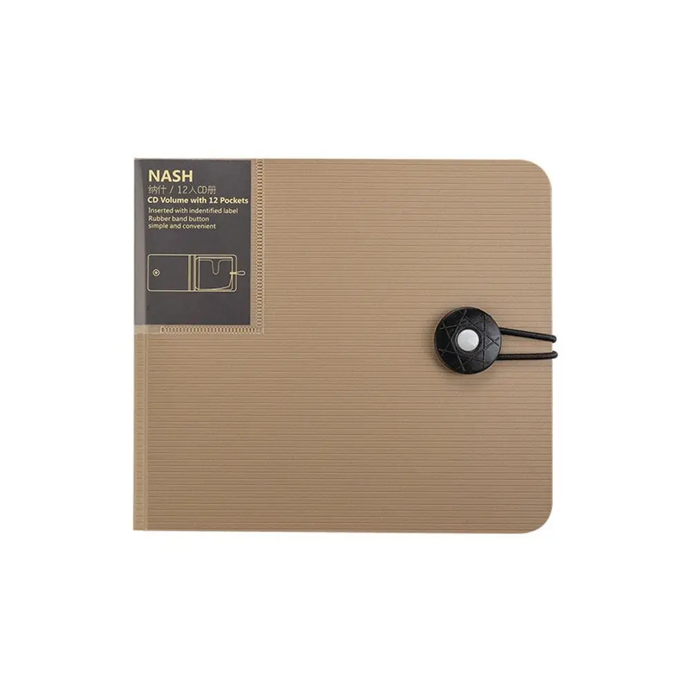 

Portable Transparent CD Storage Case Album Box Disc Wallet DVD Holder With Buckle Plastic CD Sleeve Home Car