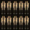 Lot de Bougeoirs Coniques Transparents à 6 Bras, pour Mariage, ix, Table à Manger, 10 Pièces 1