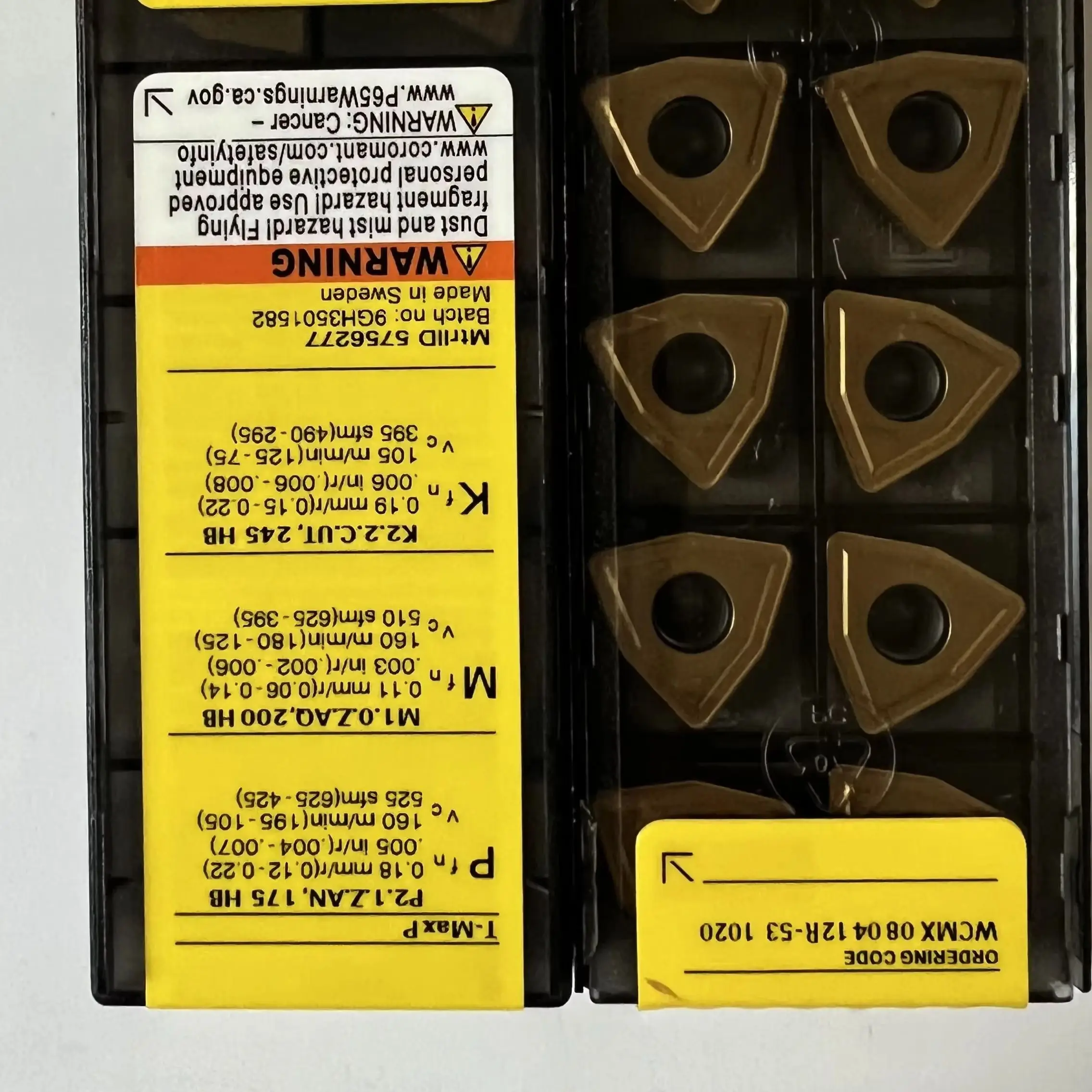 

WCMX080412R-53 1020 Original CNC blade