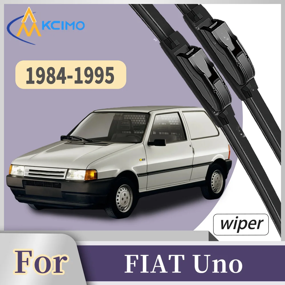

Premium Rubber Front Windscreen Wiper Blades For FIAT Uno hatchback 1984-1995 Quiet Smooth Wiping Waterproof Windshield Kit 2Pcs
