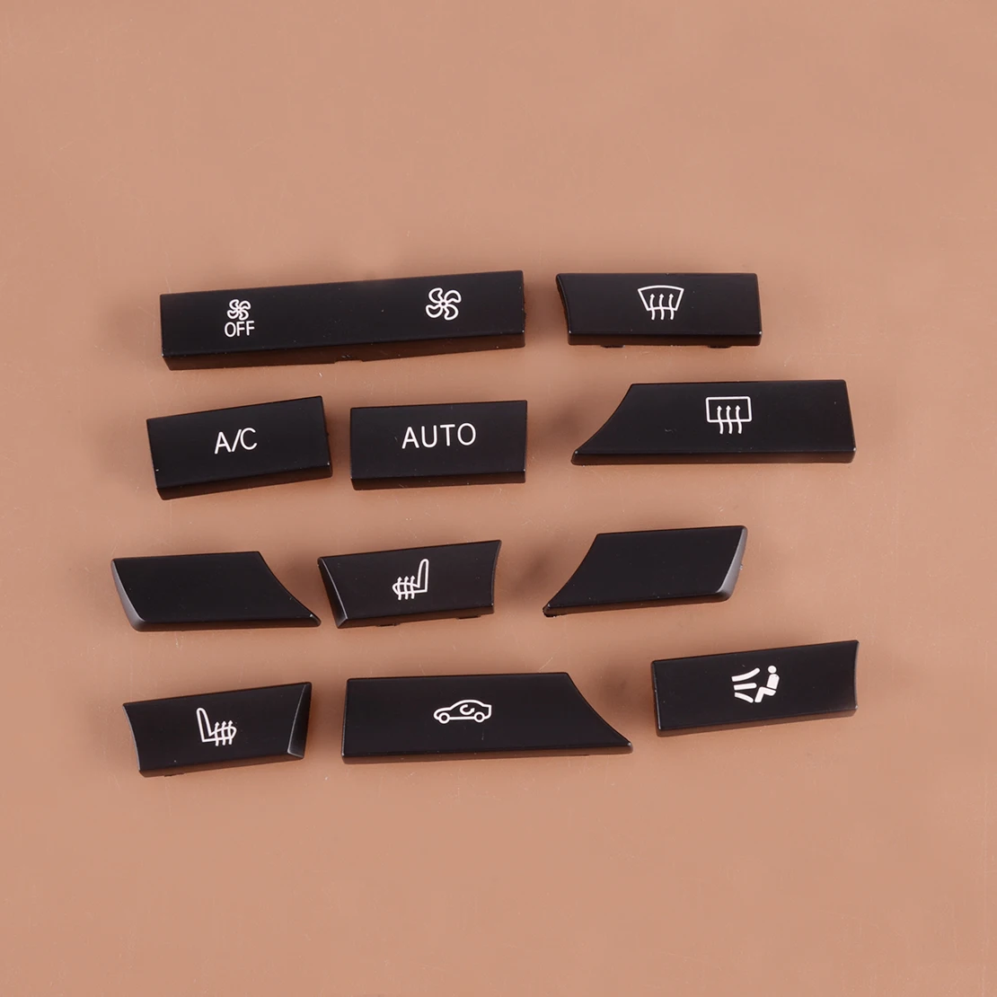

1 Set Matte Black Dashboard Air Conditioning AC Switch Control Buttons Plastic Fit for BMW X3 F25 X4 F26 2015 2016 2017