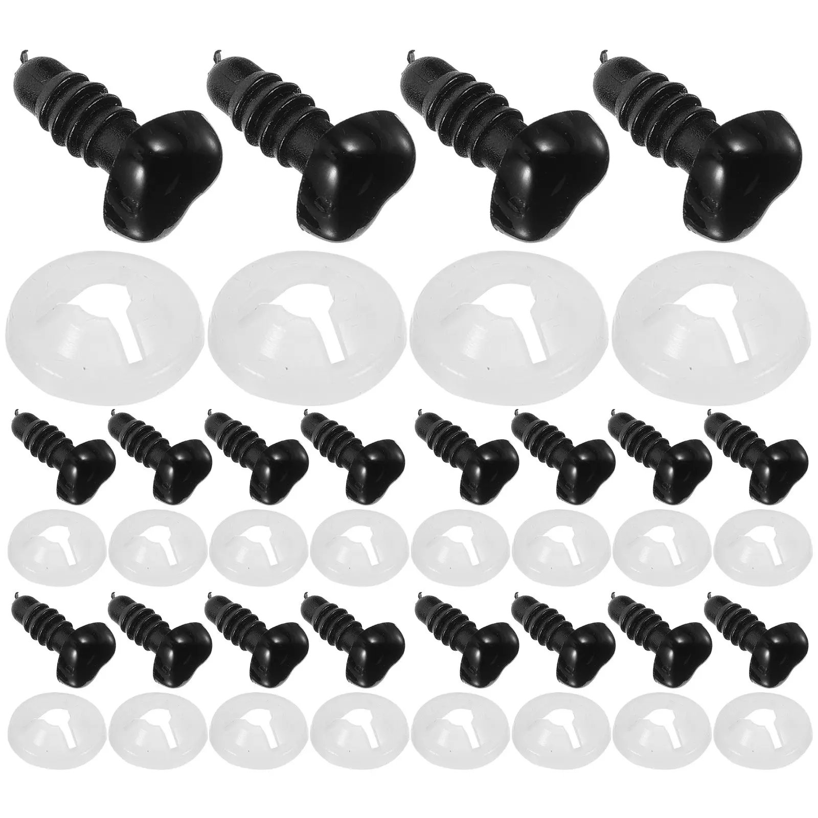 

100Pcs Safety Nose Heart Shape Plastic Resin Nose for DIY Crafts Handmade Art Projects Halloween Stage Props Craft Supplies