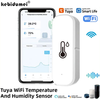 WiFi Smart Temperature And Humidity Sensor Battery Powered APP Monitoring Smart Home Security Work With Alex Google Home