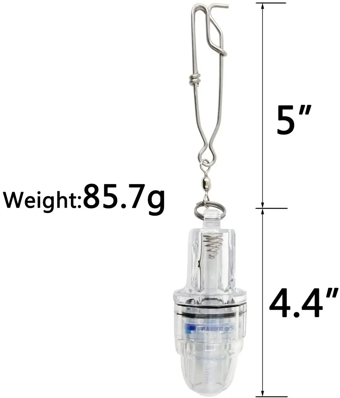 Luz intermitente de pesca subacuática, señuelo de cebo de calamar, diseño gatillo por agua, lámpara para atraer peces, luces LED versátiles