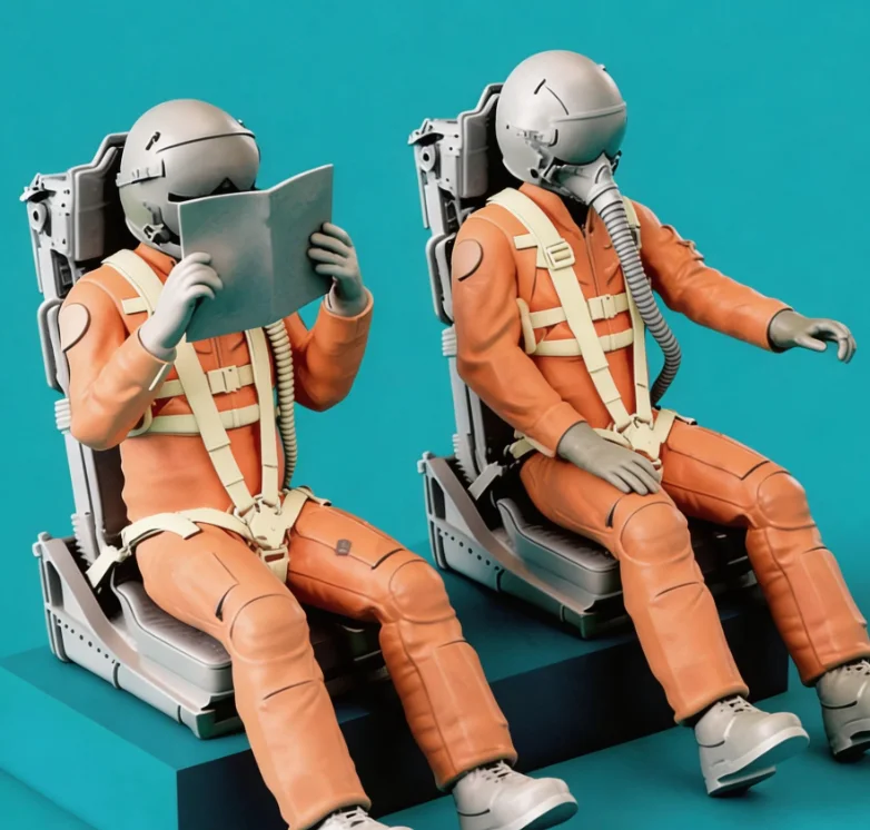 

1/32 Resin Soldier kits colorless and self-assembled A-2233