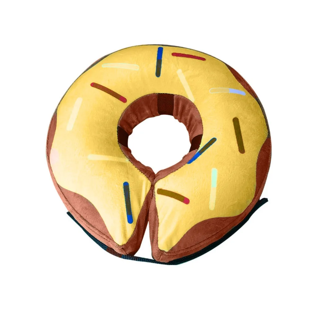 

Protective Pet Recovery Cone Adjustable Inflatable Elizabeth Cone Collar S/M/L/XL Printing Dog Lick-proof Collar Cat Supplies