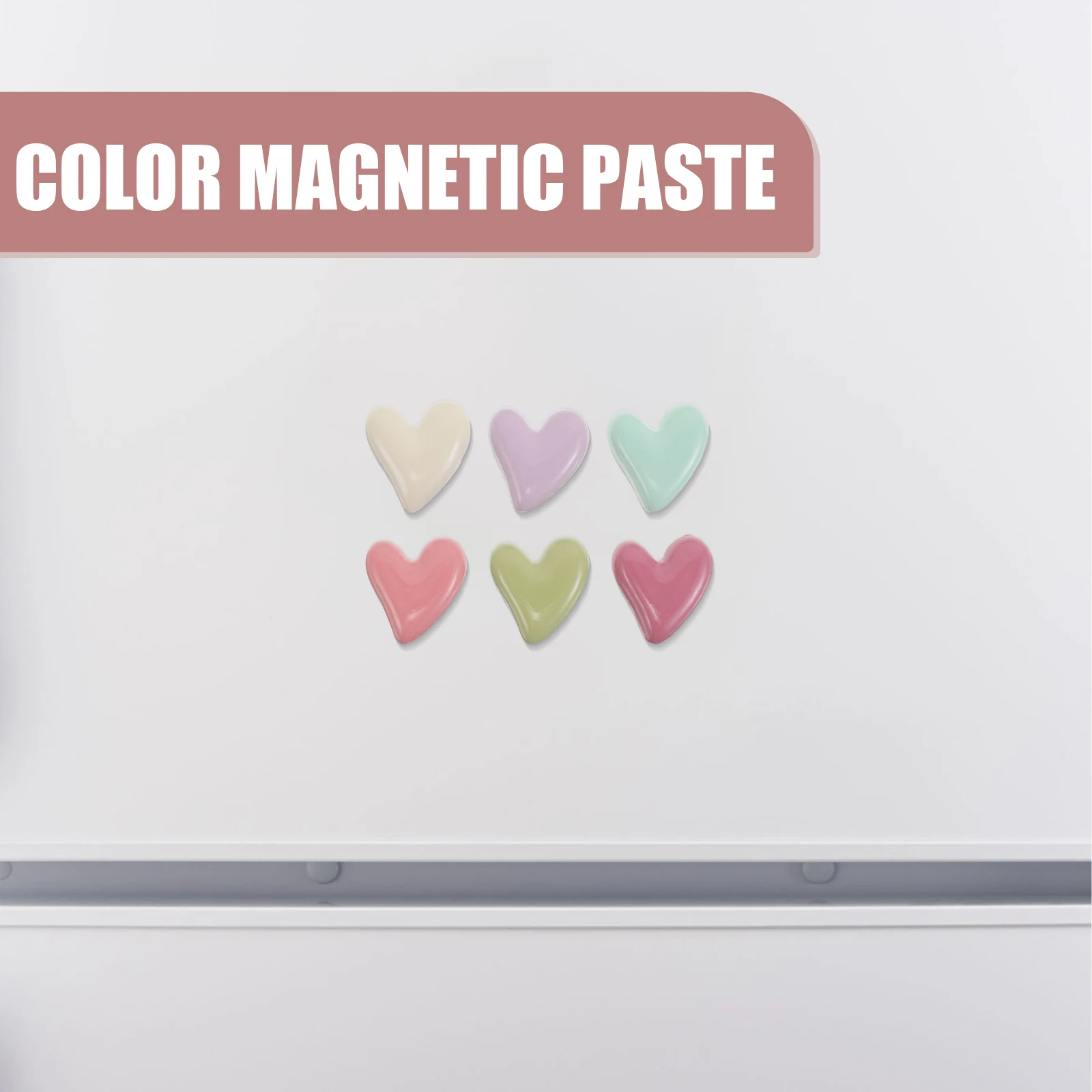 

24 PCS Macaron Color Refrigerator Stickers Magnet Vintage Magnets Heart Cartoon Fridge Office