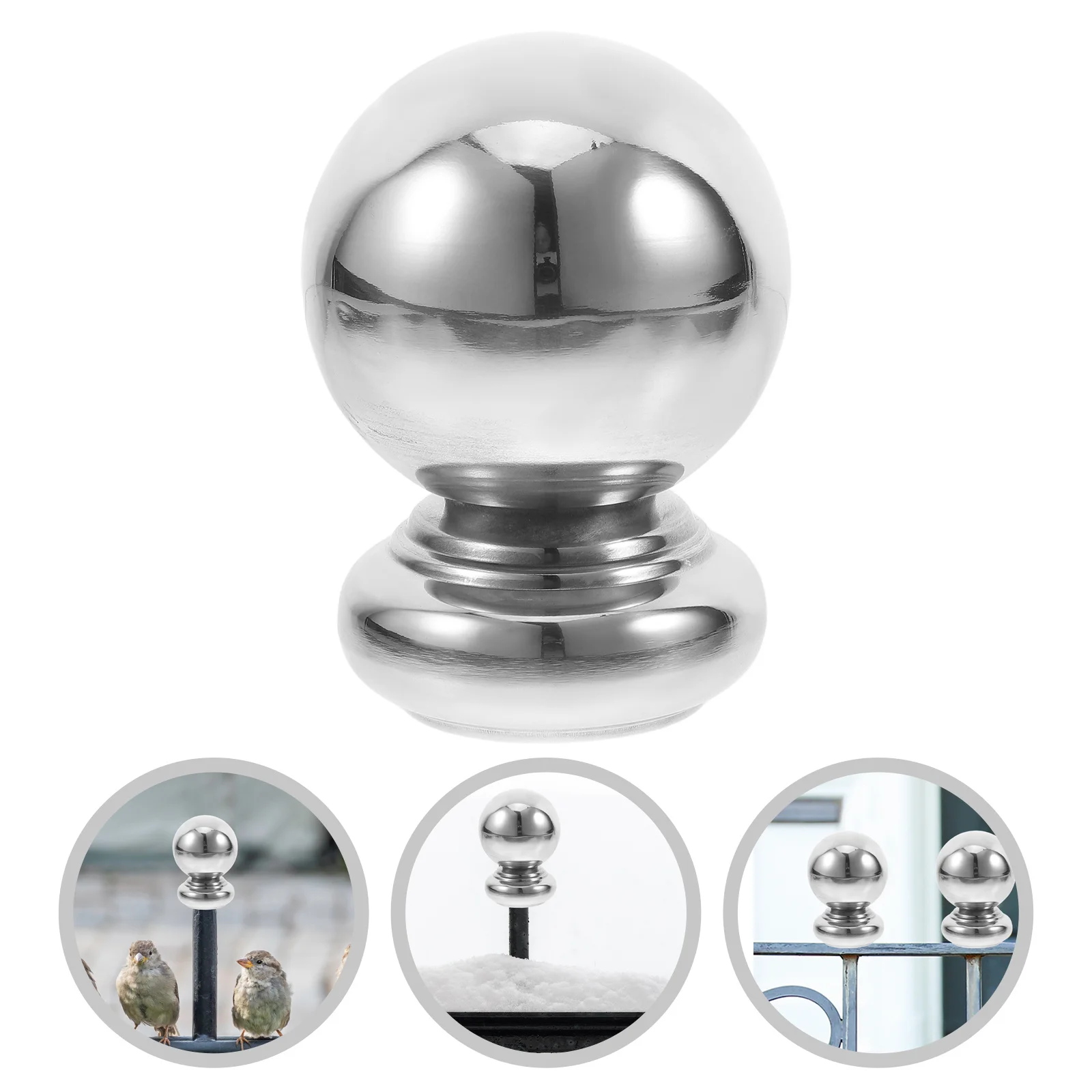 Stainless Steel Hand Railing Ball Staircase Guardrail Post Cover Fence Fitting Railing Balls For Handrail Stairway Finial