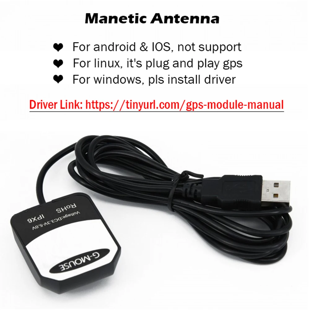 Antena GPS con 2 piezas VK-162, dispositivo con 8 Chips, USB, receptor, Dongle, módulo de Navegación externo, compatible con Google Earth y Windows