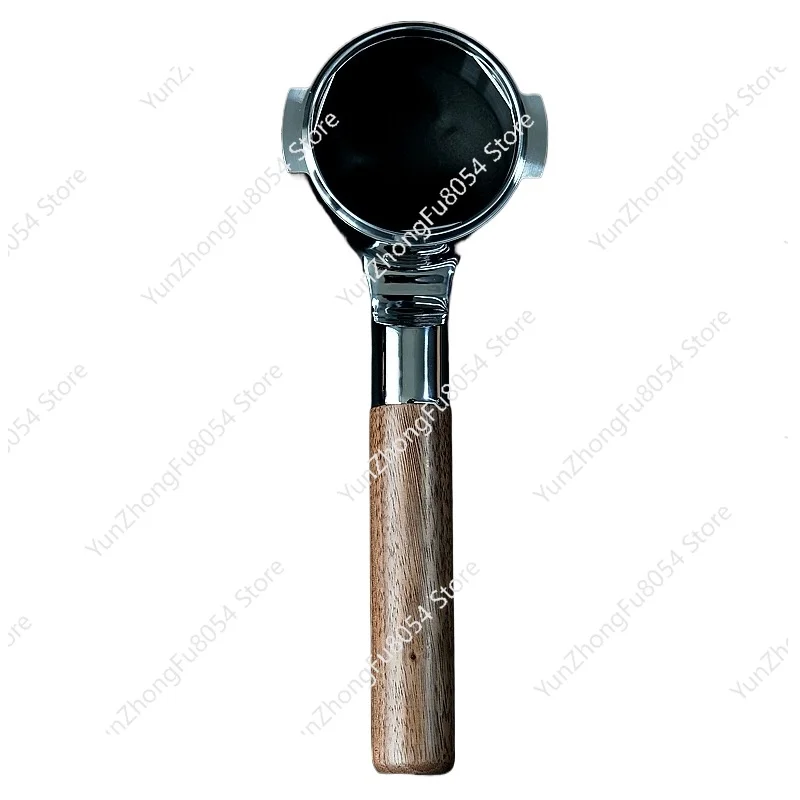 

Walnut head flat bottomless coffee handle E61 coffee machine 316 stainless steel