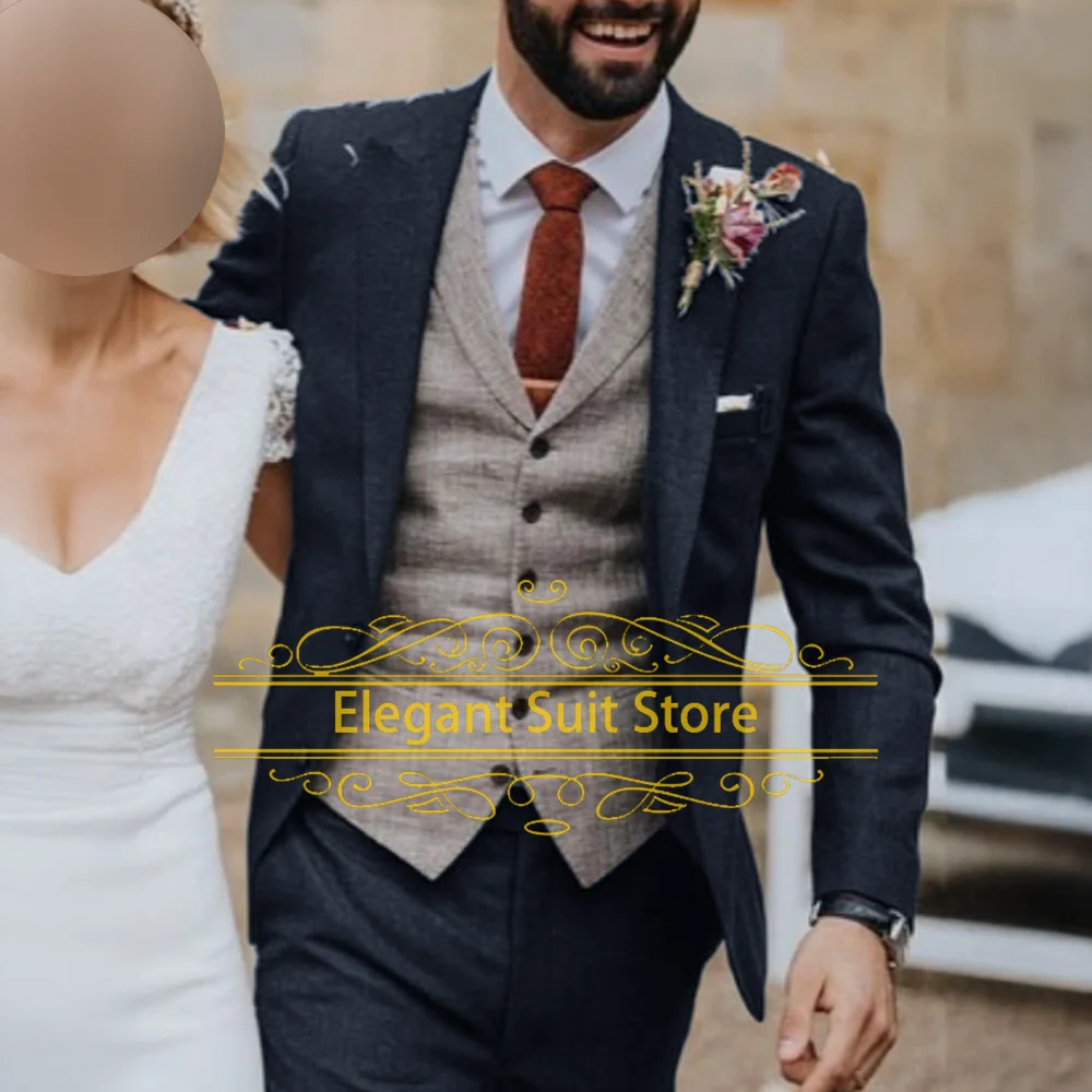 Men's suit wedding elegant suit jacket two piece formal jacket casual vest classic color banquet tuxedo