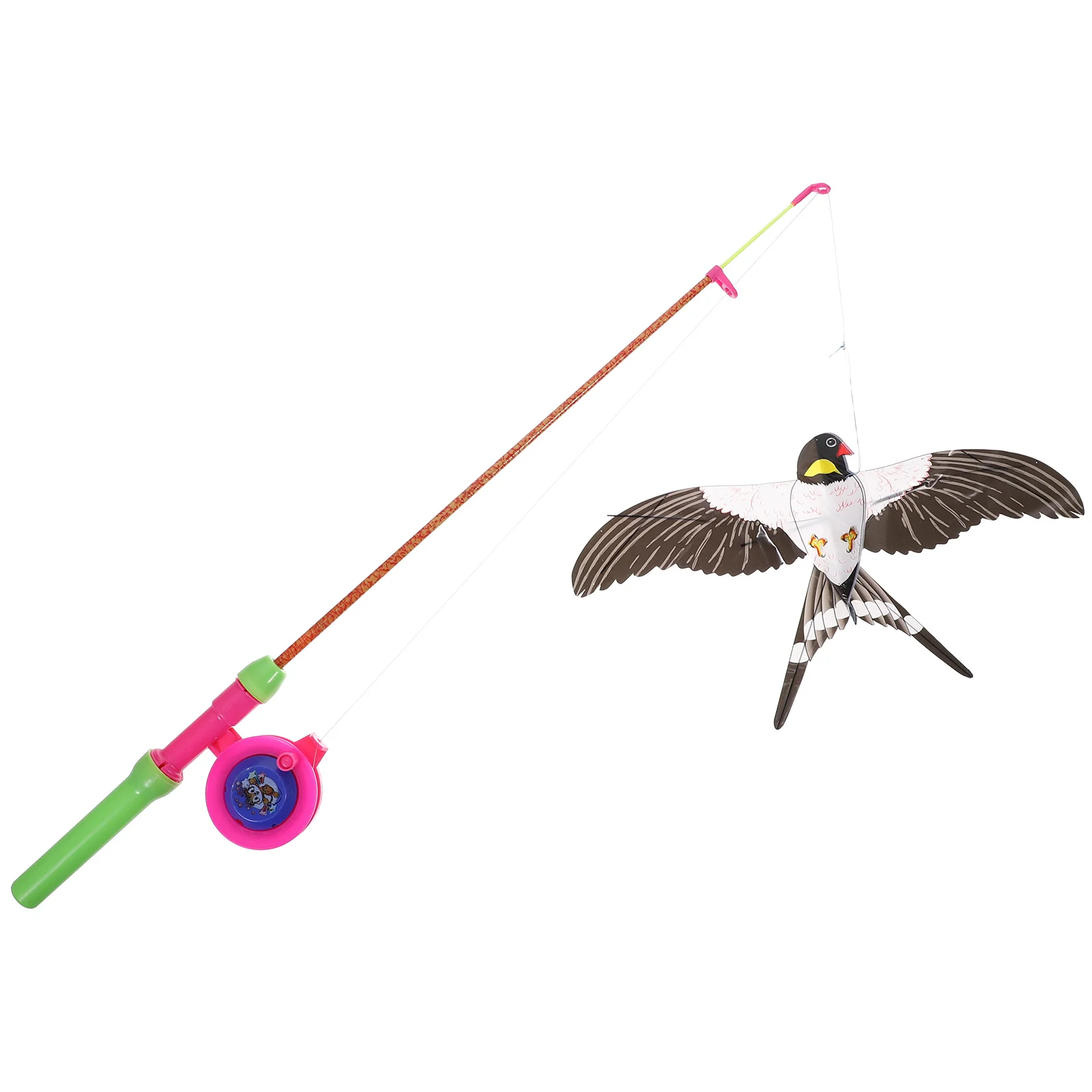 Kite Cartoon Swallow Outdoor Bird Funny Kid Toy Animal with Fishing Pole Abs Child