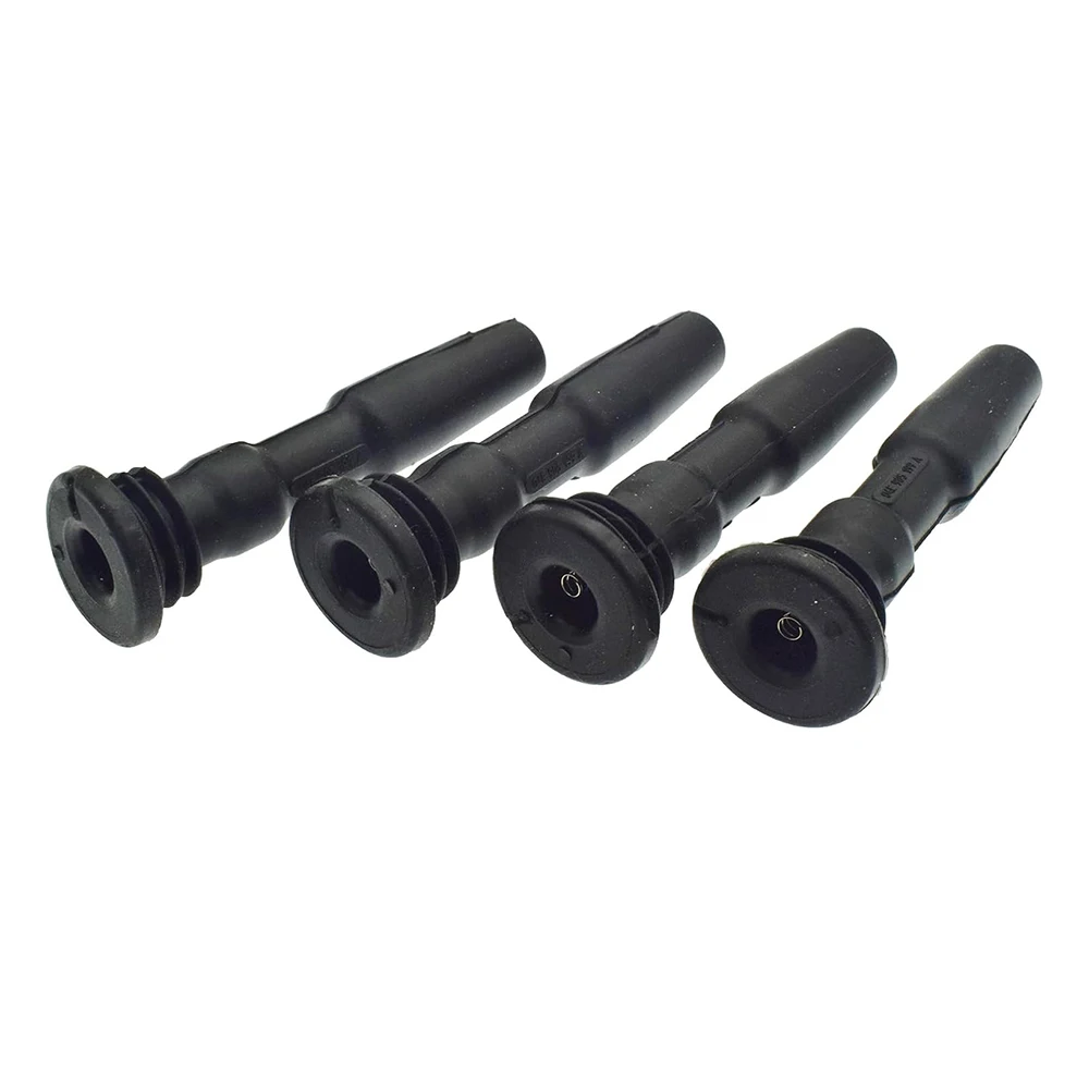 4PCS IGNITION COIL RUBBER BOOTS WITH SPRING FOR AUDI A3 Q3 SKODA OCTAVIA VW GOLF VII POLO SEAT (2011-) 1.2 1.4 1.5T 04E905199A H