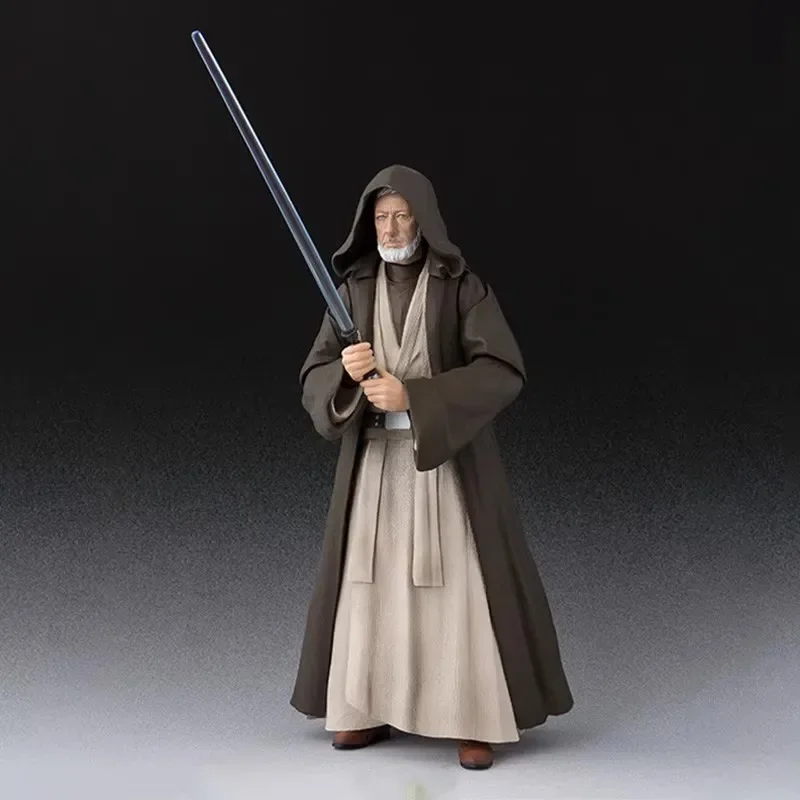 Original Bandai S.H.Figuarts BEN KENOBI Jedi Master A NEW HOPE Obi-Wan Kenobi PVC Action Figure Collectible Model Toys