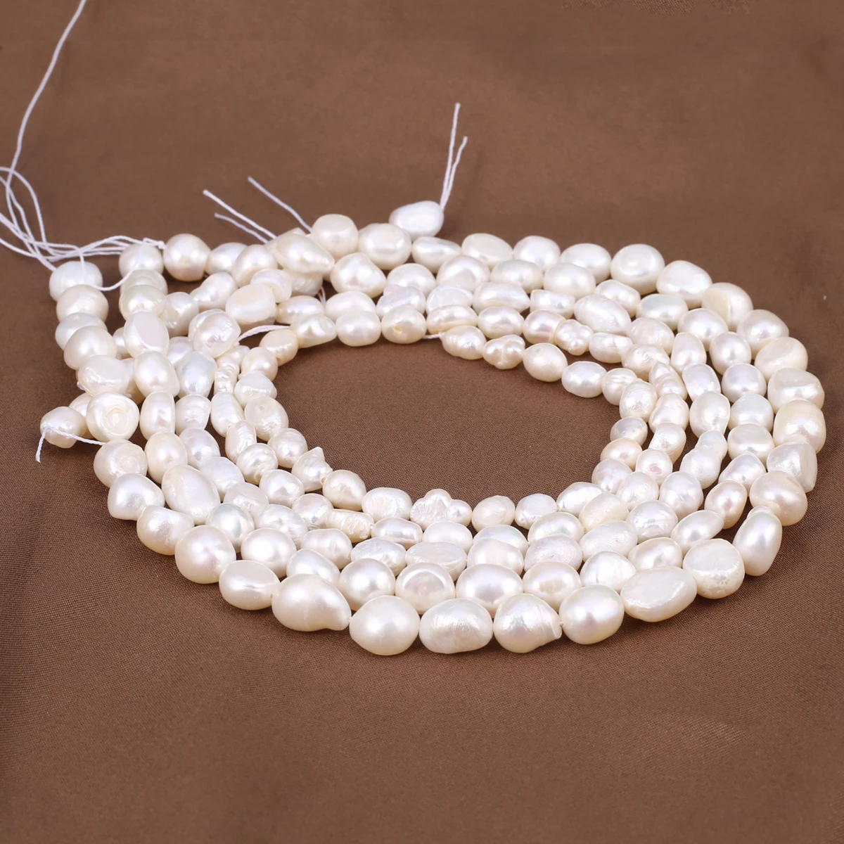 Natural Freshwater Pearl Beads Geometry Shape Isolation Loose Beaded for Jewelry Making DIY Charm Bracelet Necklace Accessories