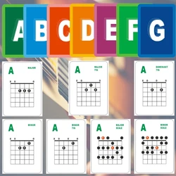 Guitar Chord Cards 49 Popular Guitar  Cards Guitar Scale Refrence Cards