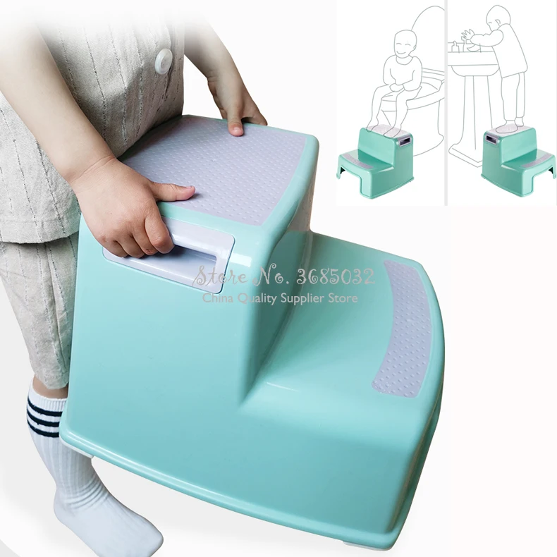 Kids Toilet Chairs Foot Step Stool Baby Wash Stool Children's Bathroom Non-slip  Ladder Step Stool Chair Baby Kids Stools