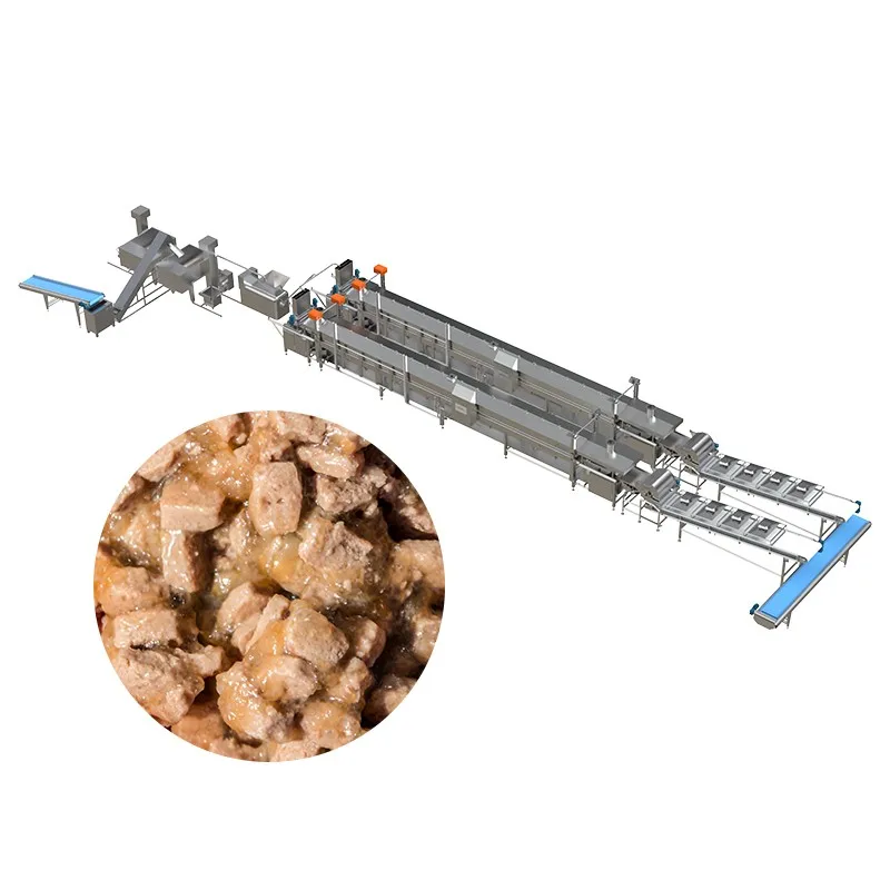 بثق الطعام الرطب ذو الإخراج الكبير للحيوانات الأليفة المكونات الأساسية لأغذية القطط والكلاب المبللة بما في ذلك ترس المضخة PLC لمحرك المحرك #4