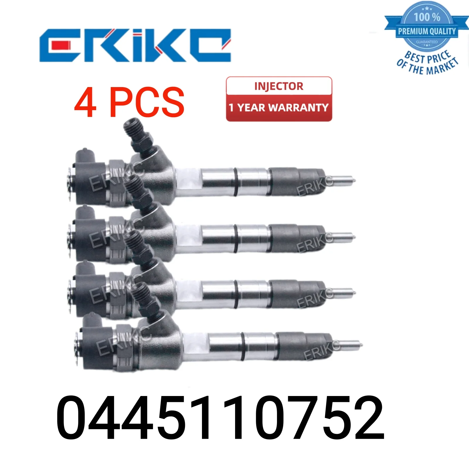 

4 PCS 0445110752 Engine Oil Injector unit 0 445 110 752 Original Common Rail Injector 0445 110 752 Injector Body for Yangchai