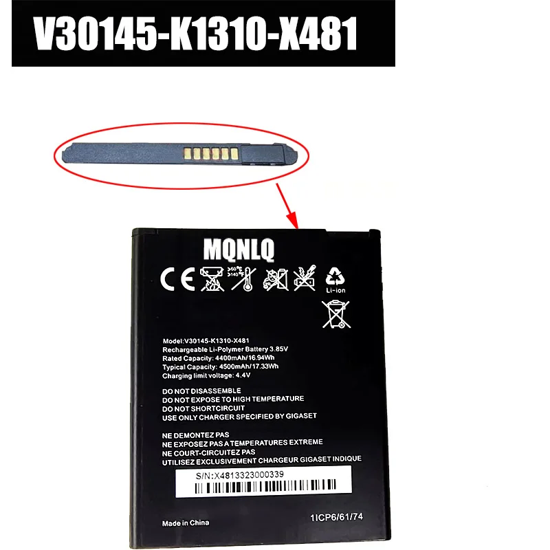 Batería de 45000mAh para Gigaset V30145-K1310-X481 4500mAh batería de teléfono móvil batería de teléfono inteligente