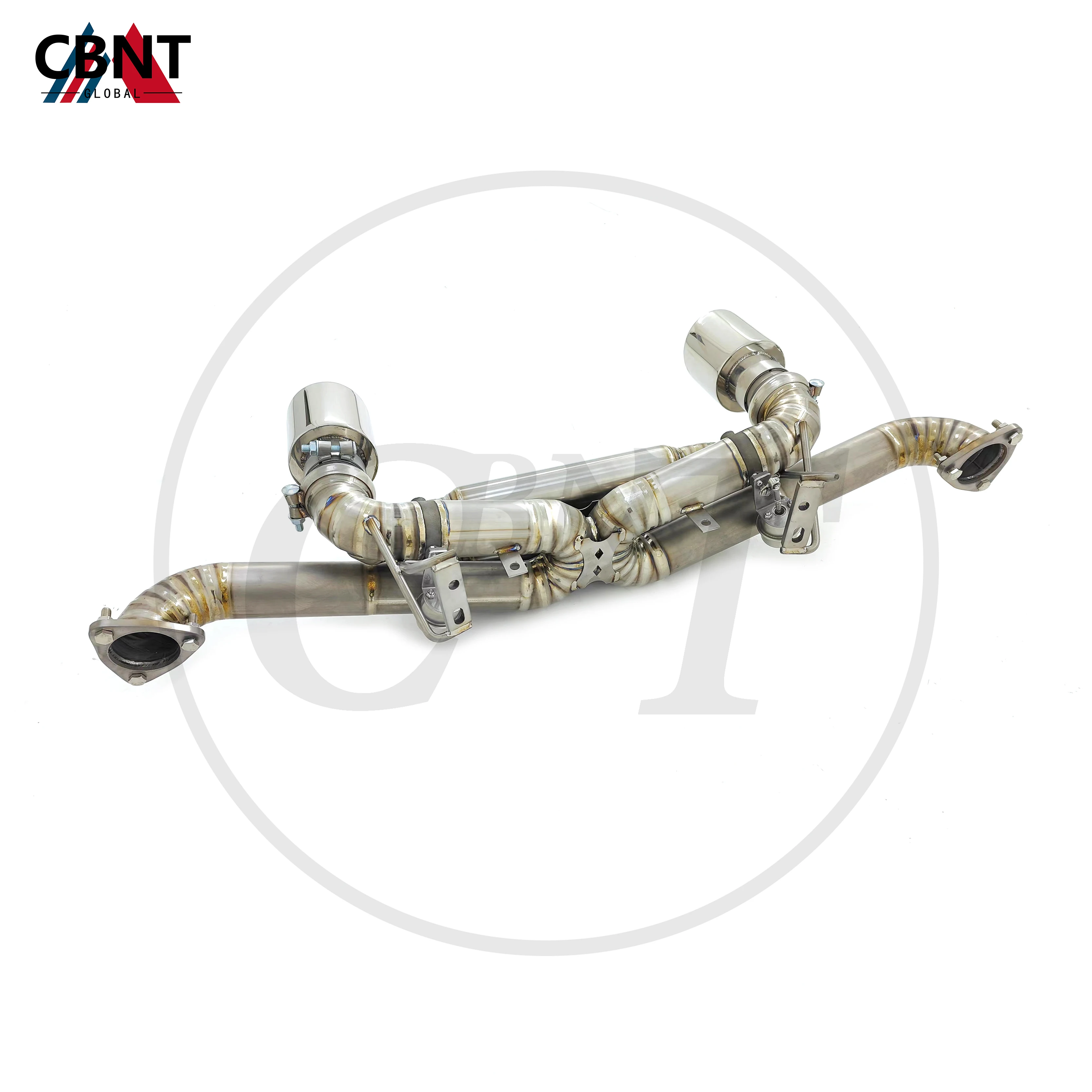 CBNT Exhaust Pipe Valved Axle-back for Porsche 718 GT4 RS 4.0T High Quality TC4 Titanium Alloy Performance Exhaust Systems