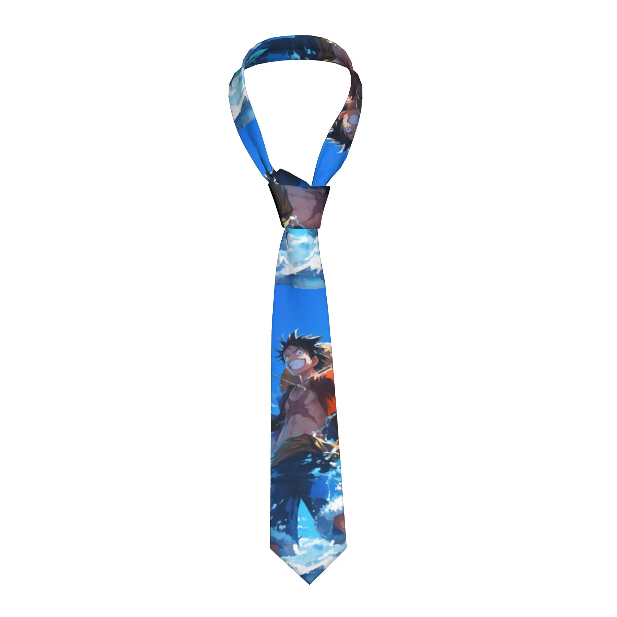 

Necktie Blue Luffyy O-One-Piece Unisex Silk 8 cm Classic Neck Ties One Piece for Men Shirt Accessories Cravat Wedding Business