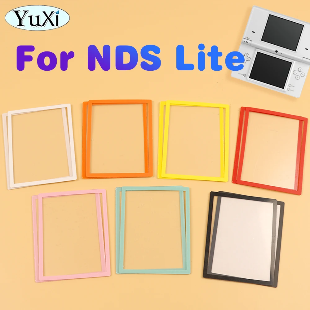 

1Set Top Upper Lower Bottom LCD Screen Frame Cover For Nintend NDS Lite NDSL Game Console Plastic Screen Lens Replacement Part