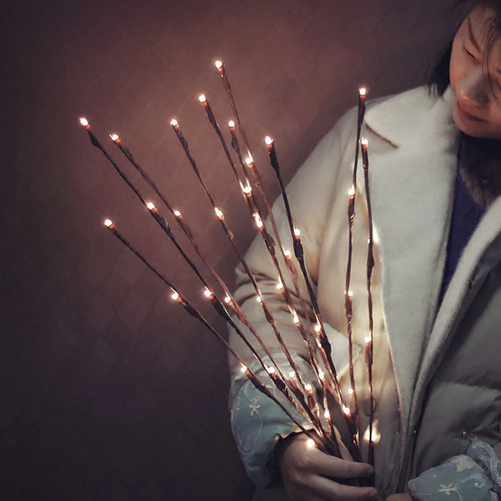 

1Pcs LED Willow Branch Light Warm White Bendable DIY Home Decor Lamp Waterproof Creative Room Decoration for Party Christmas
