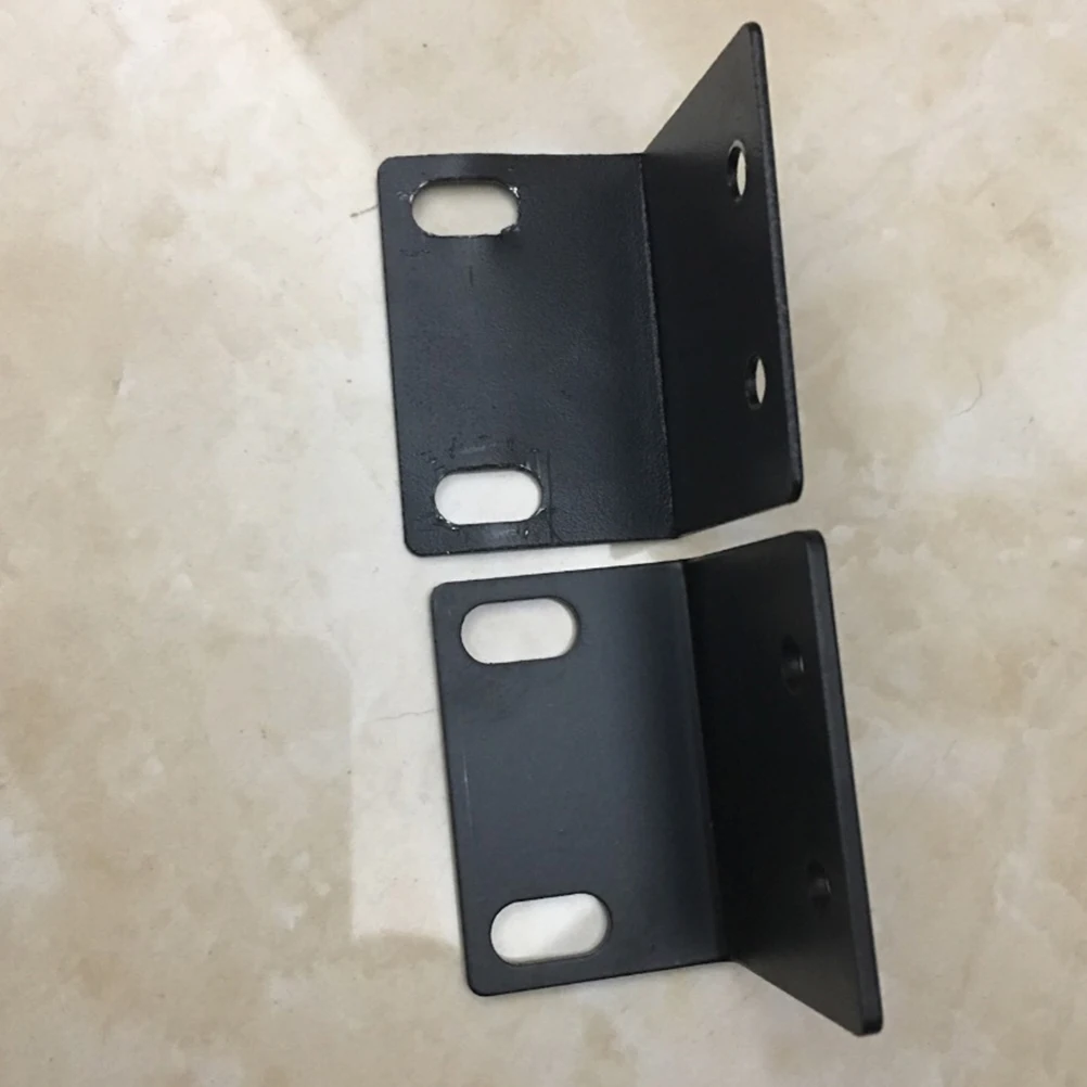 

2pcs Microphone Cabinet Corner Bracket Universal Removable Abs Rust Proof Long Service Speaker Rack Shelf Edge Amplifier
