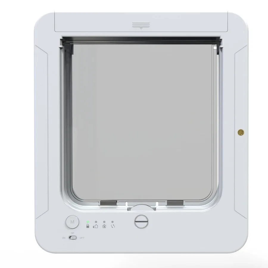 RFID Sensing Smart Cat Door Flap Control Direction Entry Exit Cat Door Intelligent Recognition Cats Hole Electronic Automatic