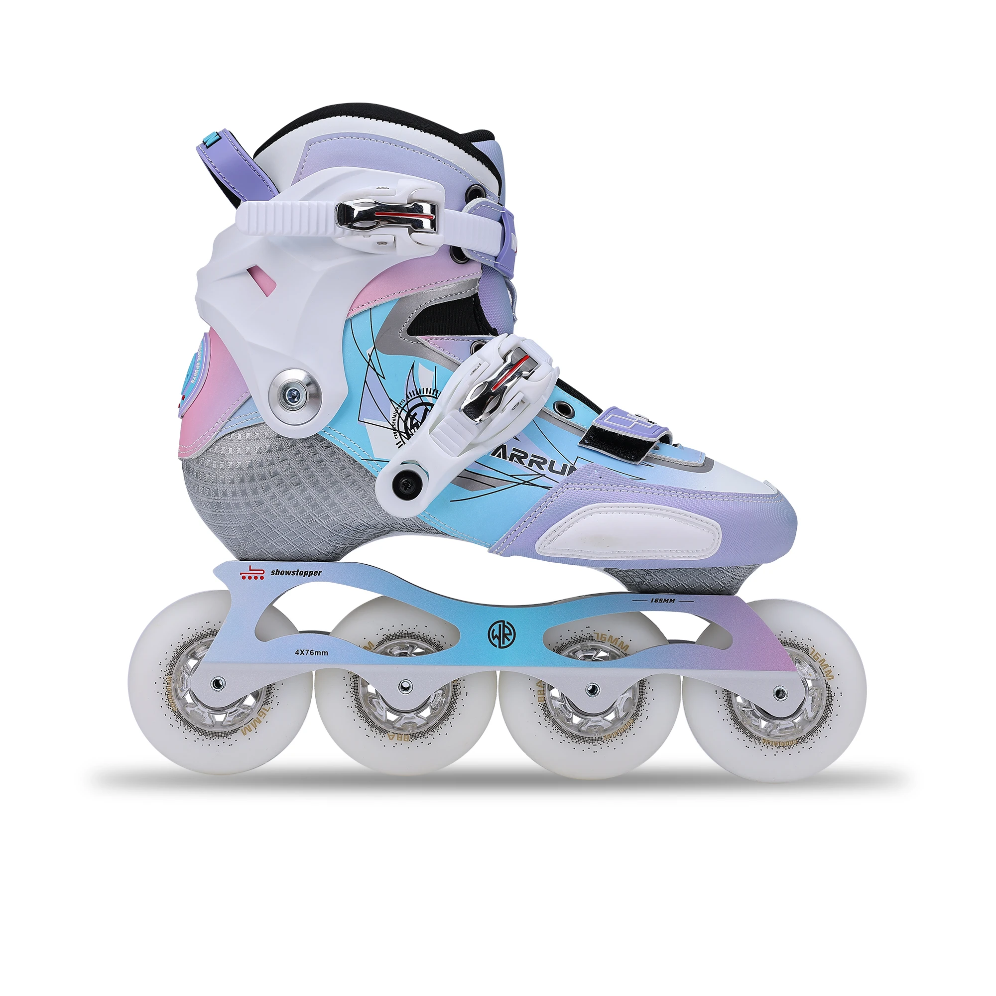 

Original WARRUN Inline Skates Carbon Fiber Professional Slalom Skate Child Adult Roller Skating Shoes Sliding Patines Flat Frame