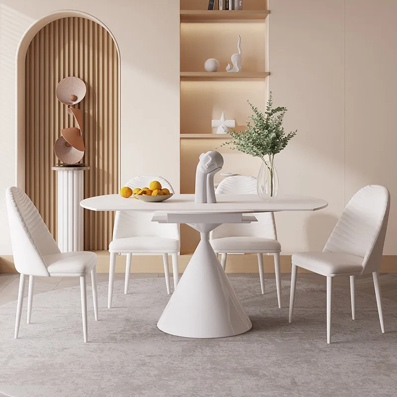 

Folding Design Luxury Dining Tables White Nordic Modern Home Dining Tables Kitchen Center Luxury Juegos De Comedor Furniture