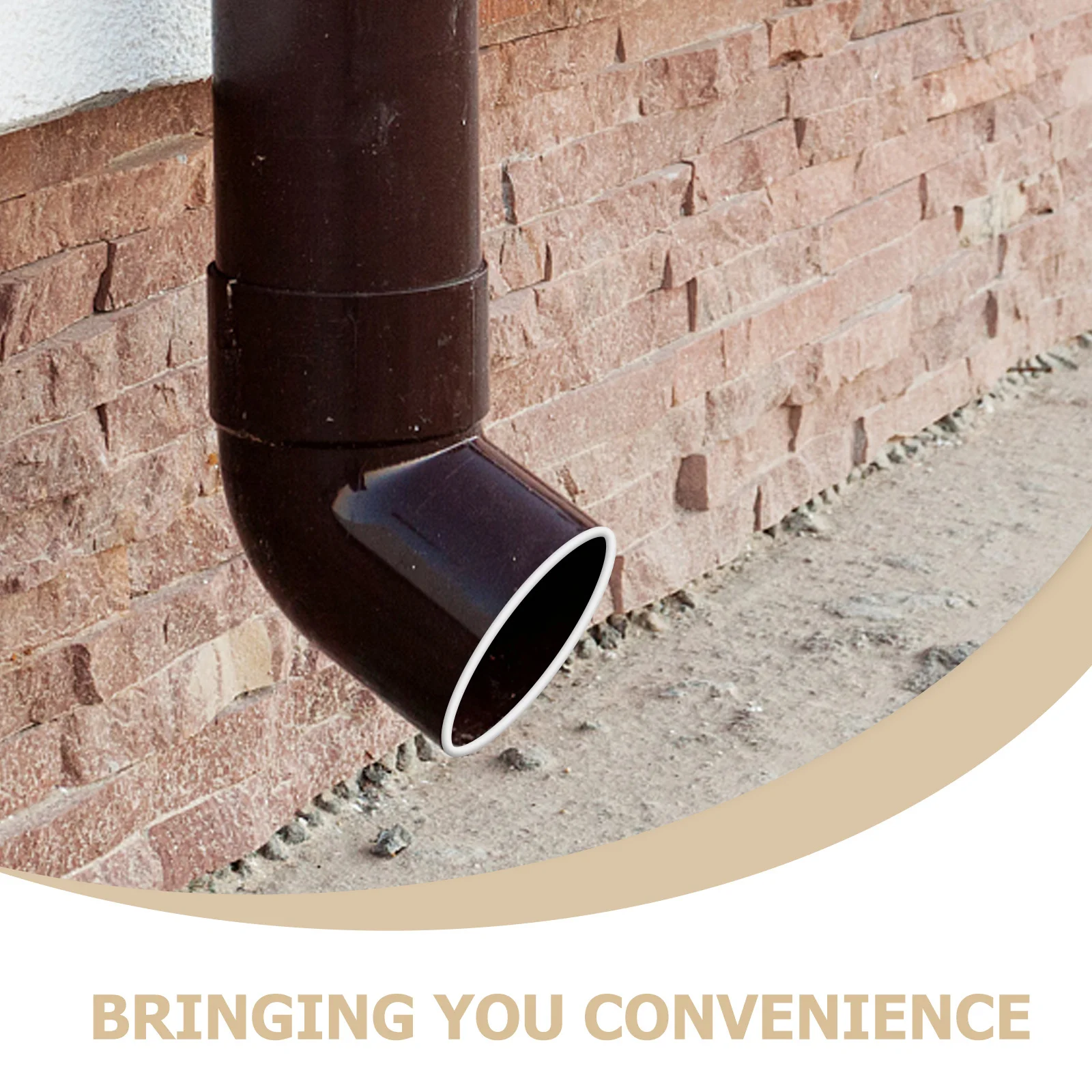 2Pcs Downspout Safety Caps Weatherproof Rubber Gutter Downspout Cover Safety Drain Protection for