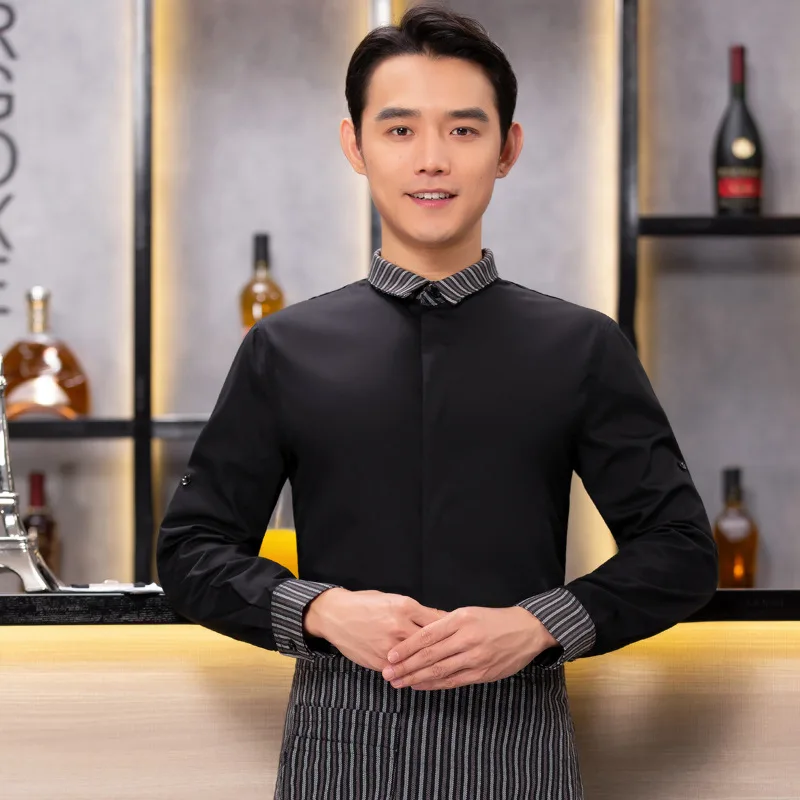Hotel Ober Werkuniform Vrouwen Lange Mouw Herfst Winter Mode Shirt Catering Haidilao Hot Pot Restaurant Werknemer Uniform