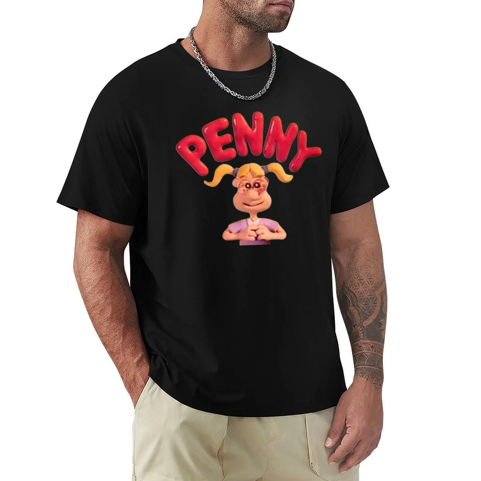 

Penny Cartoon T-Shirt topping quick-drying mens t shirts