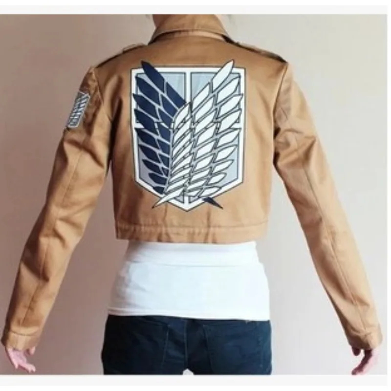 أنيمي هجوم على بدلة كوس العملاقة Shingeki No Kyojin تأثيري الكشافة فيلق سترة زي الكبار