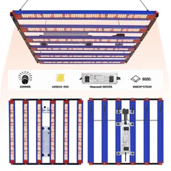 1000 W/650 W/320 W Vollspektrum-LED-Wachstumslicht LM301H EVO Dimmbare Quantenplatine Phytolampe für Zimmerpflanzen, Wachstumszelt