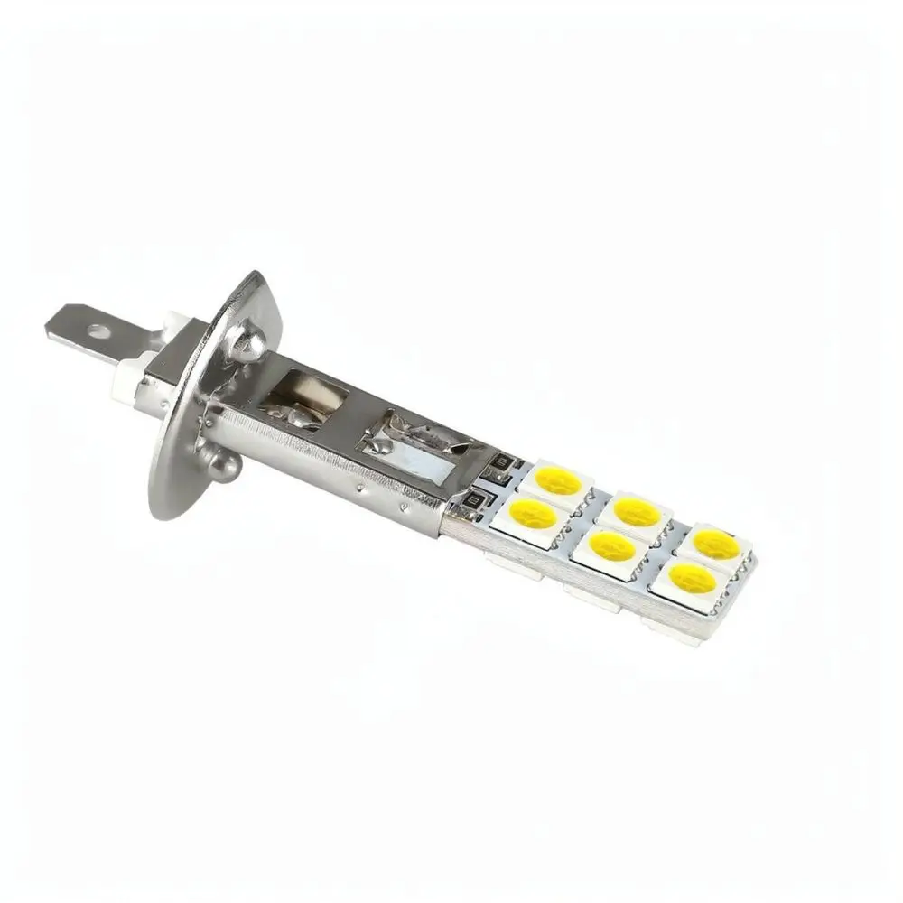 High Performance LED Fog Light H1 H3 12SMD LED Bulb White 6500K Car Driving Lamp Universal Auto Replacement Lighting Gear