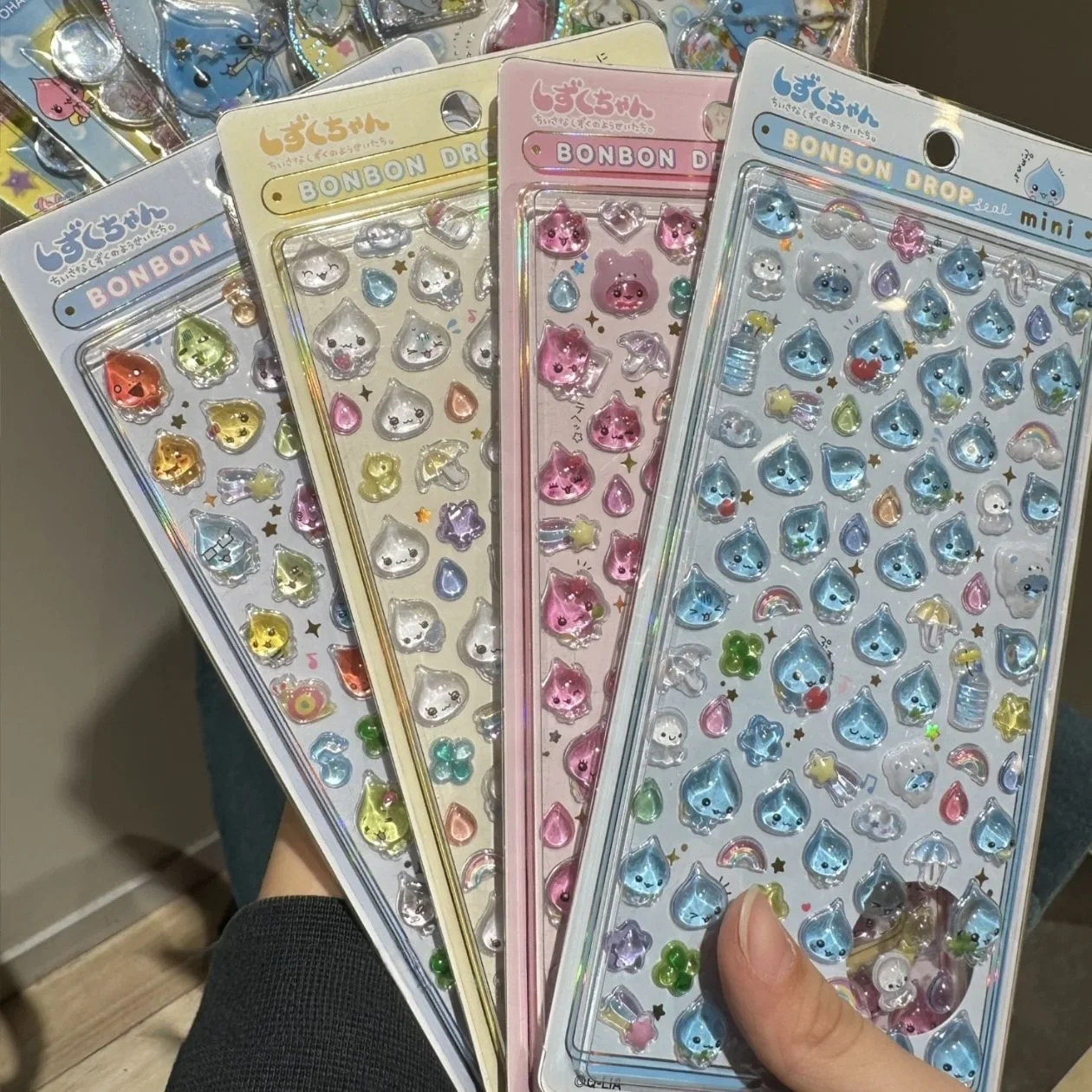 2026 Kleine Wassertropfen-Sauce Mini Dreidimensionale Aufkleber Geprägte 3D-Cartoon-Sticker Dekorative Solide Wasserfeste Aufkleber